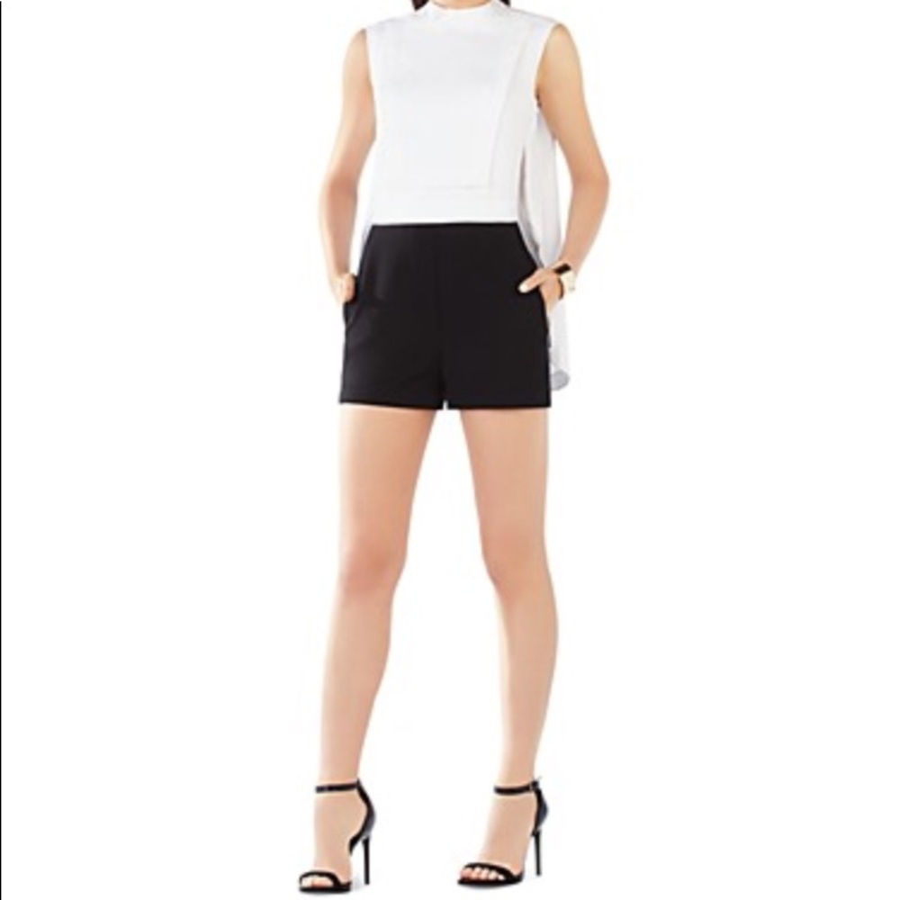NWOT BCBGMAXAZRIA Annaliza Open Back Romper